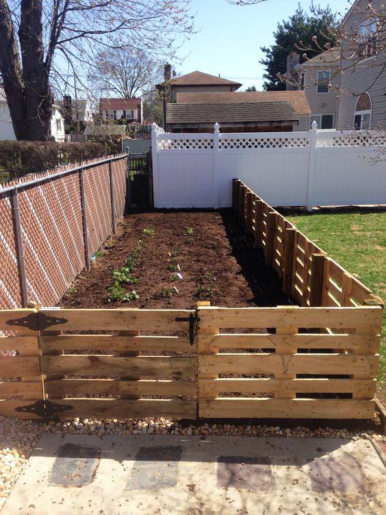 Pallet Garden Fence Diy Easy Pallet Ideas