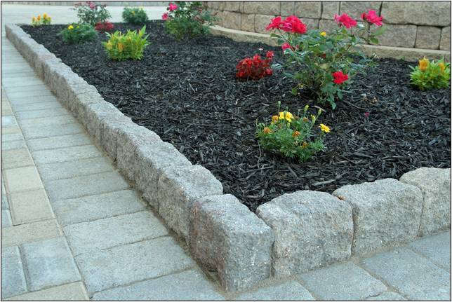 Dramatic Stonewall Landscape Gardeneer Faux Stone Border Edge