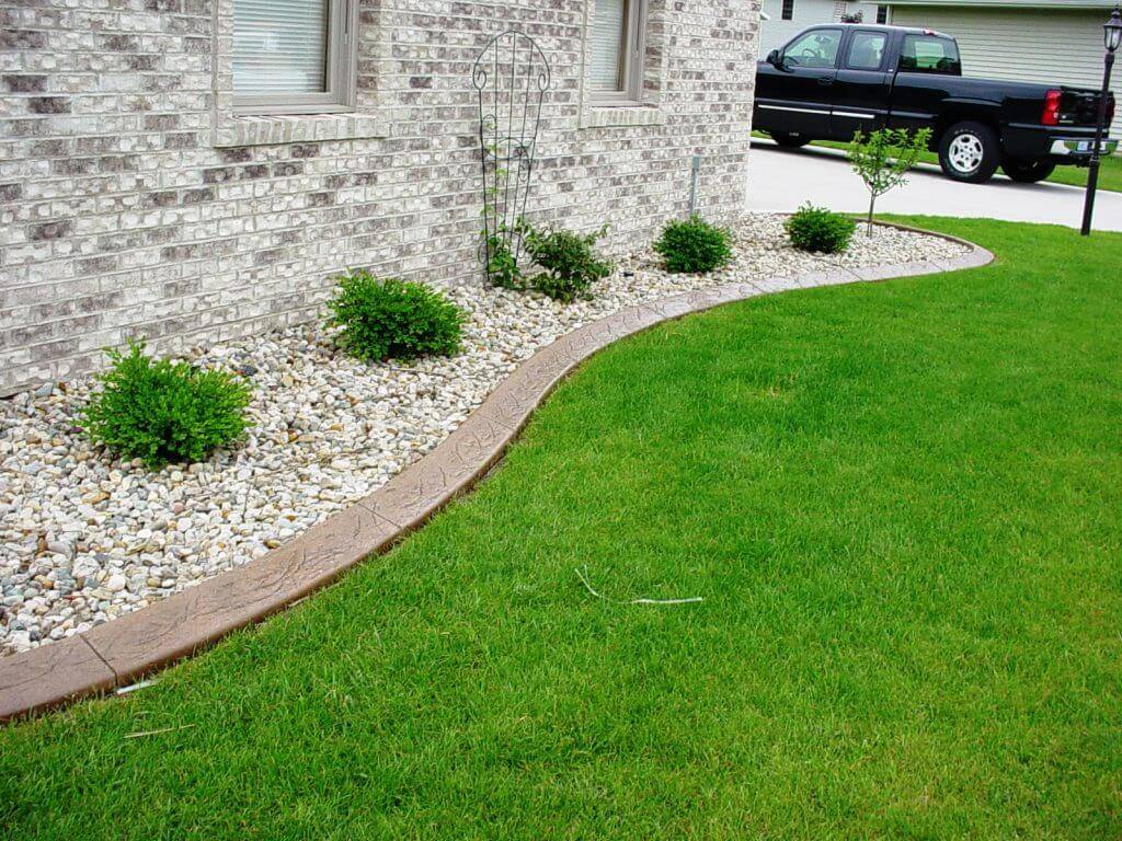 Lovely Stone Wall Border Landscape Edging Home