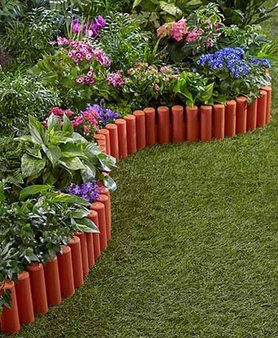 Pc Outdoor Flexible Weatherproof Plastic Garden Edging Border