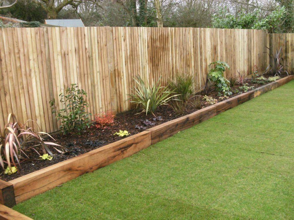 Stunning Landscape Fence Edging Home