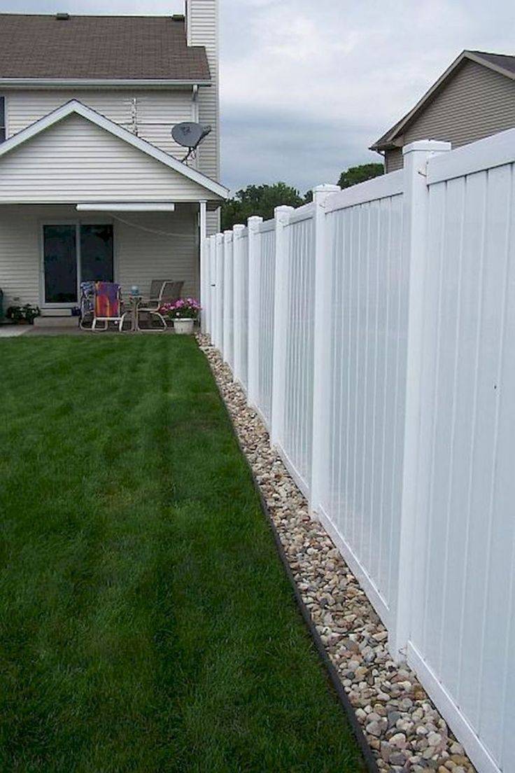 Stunning Landscape Fence Edging Home
