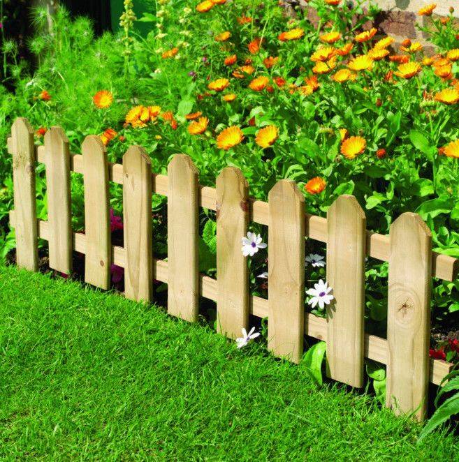 Stunning Landscape Fence Edging Home