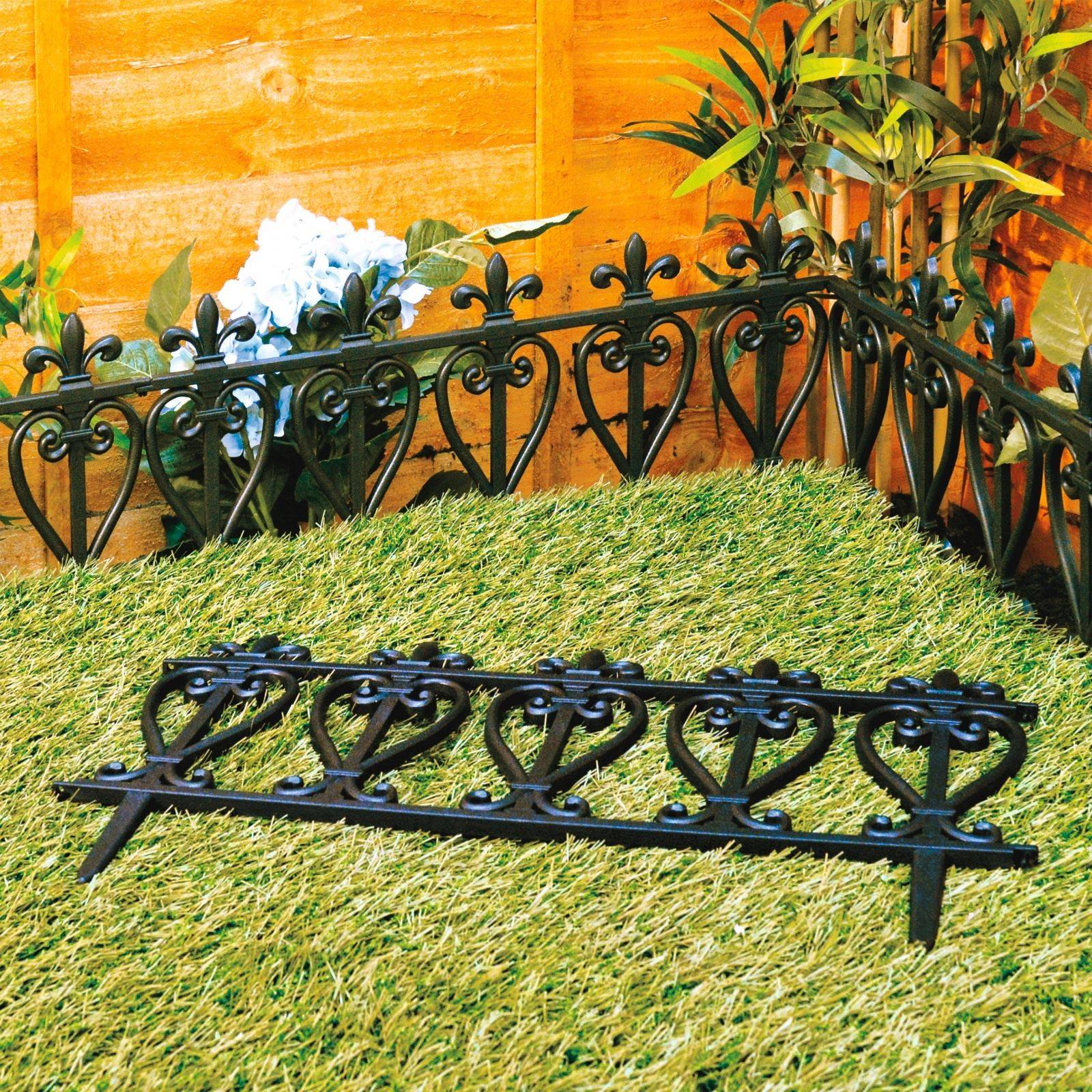 Sunnydaze Piece Victorian Border Fence Set