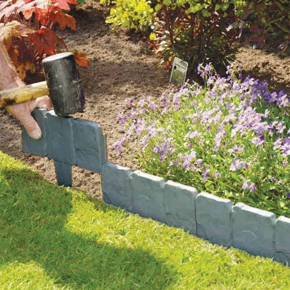 Pcs Garden Border Edging Plastic Durable Garden Lawn Decor Walmart