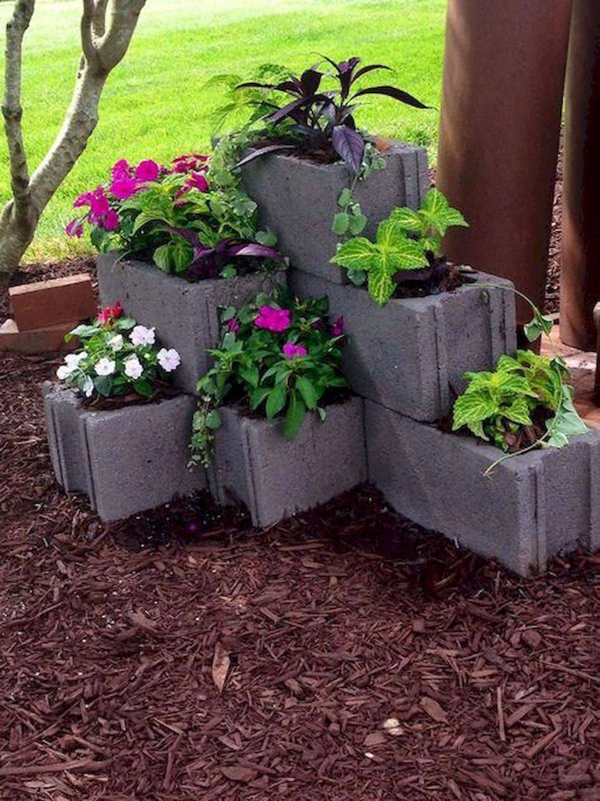 Cinder Block Garden Wall Ideas