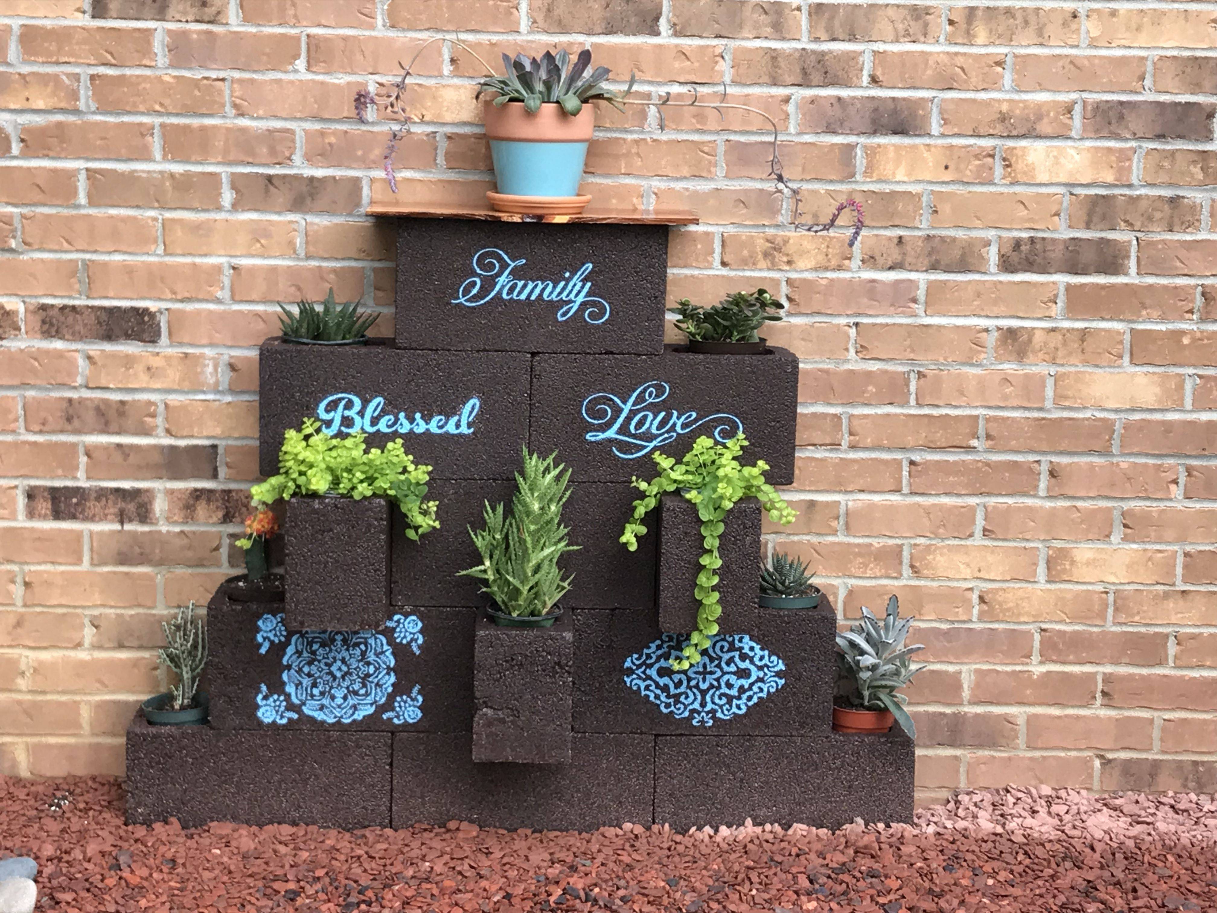 Decorative Cinder Block Planter Ideas