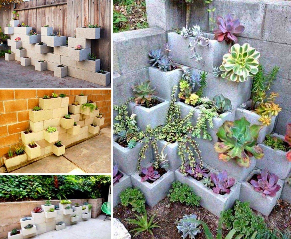 The Cinder Block Herb Garden