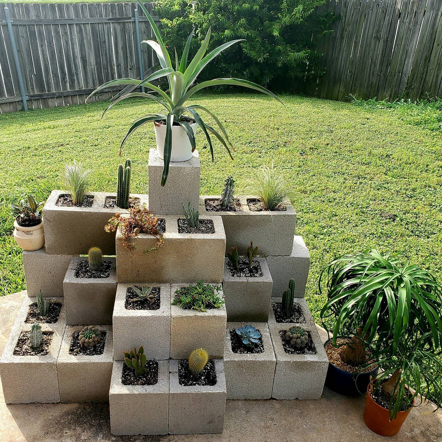 Cinder Block Garden Design Idaes Remajacantikinfo Cinder