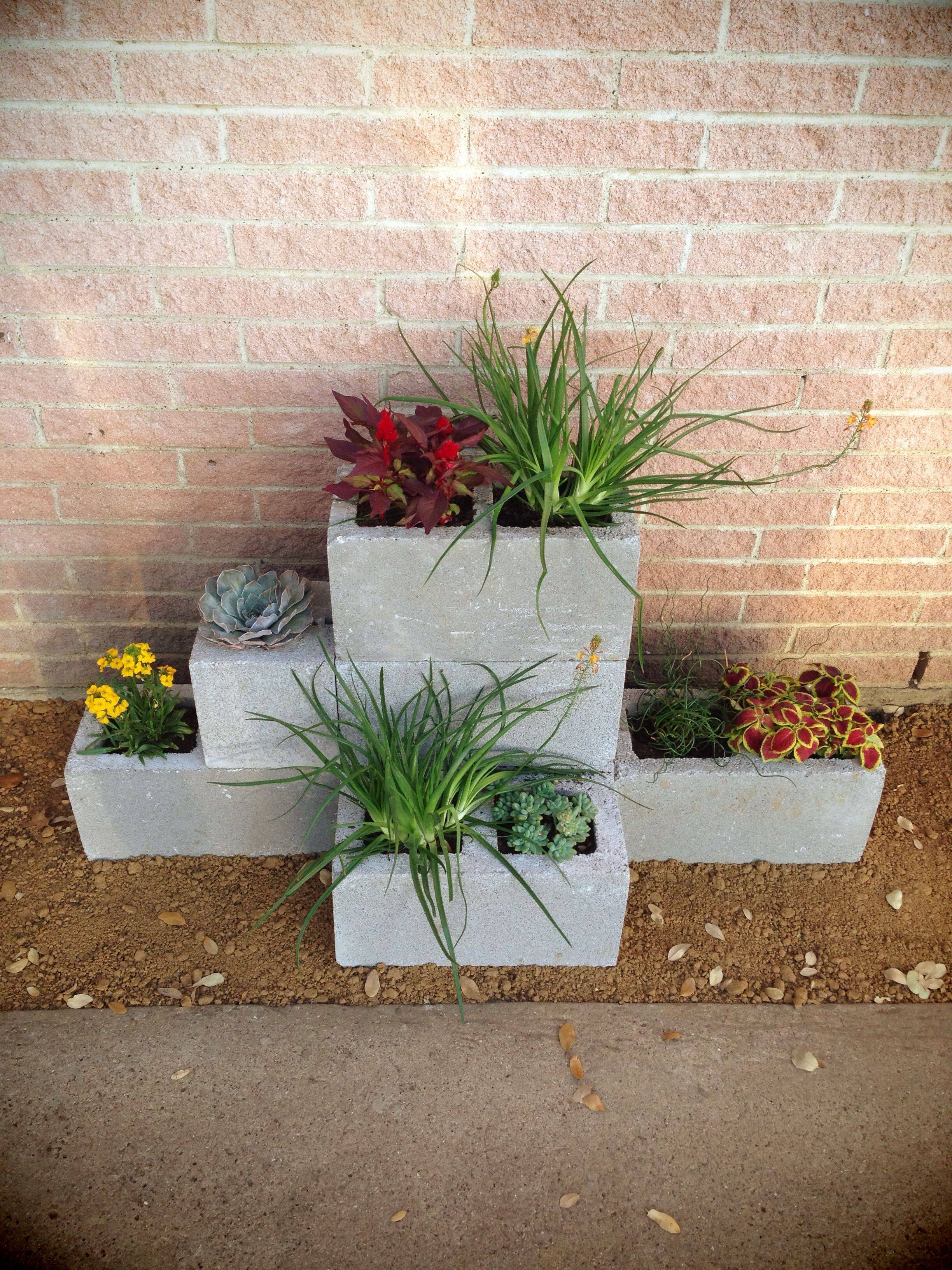 Diy Cinder Block Garden Projects Instructions