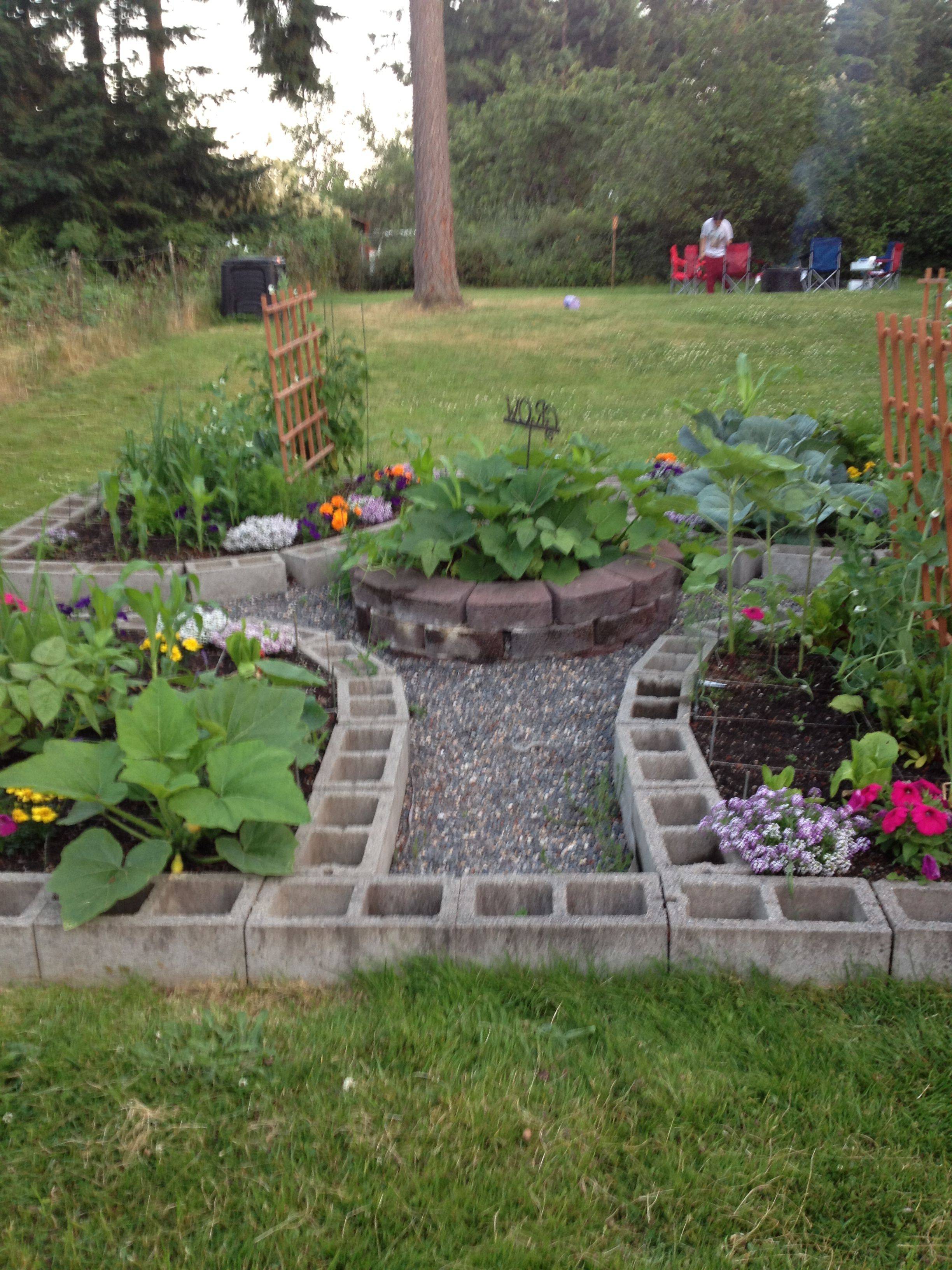 Diy Cinder Block Garden Projects Instructions