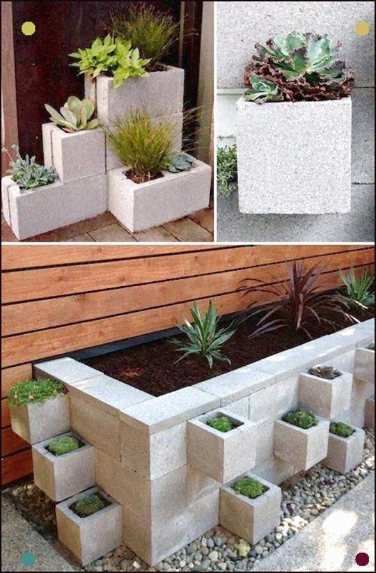 Fascinating Diy Cinder Block Garden Design Ideas