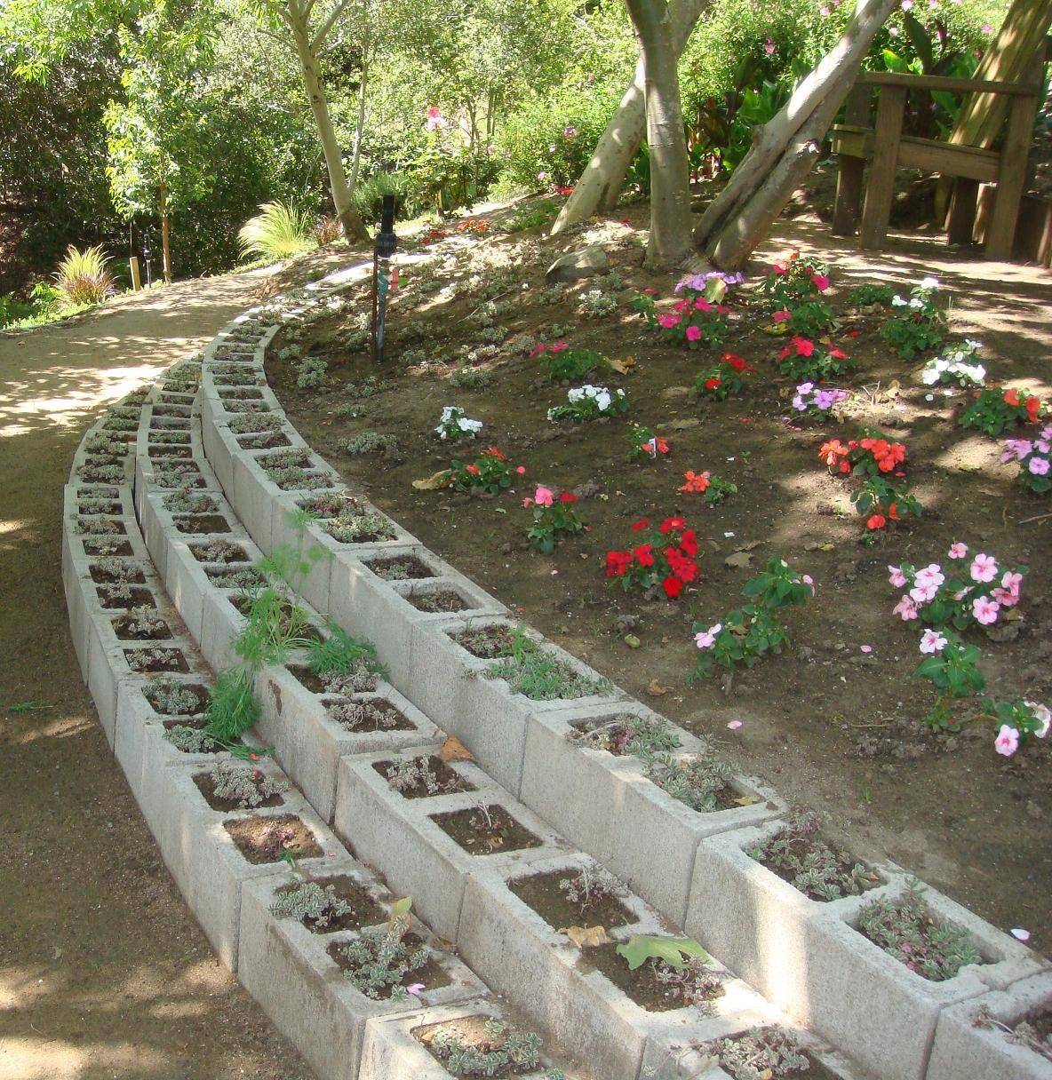 A Concrete Block Garden