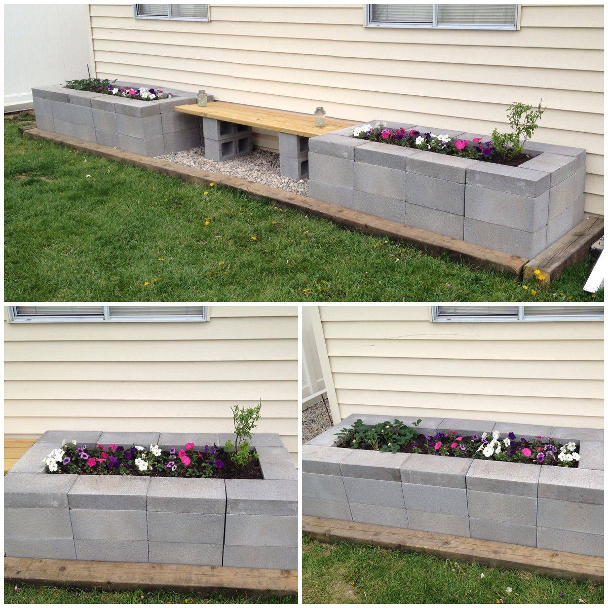 Cinder Block Planters