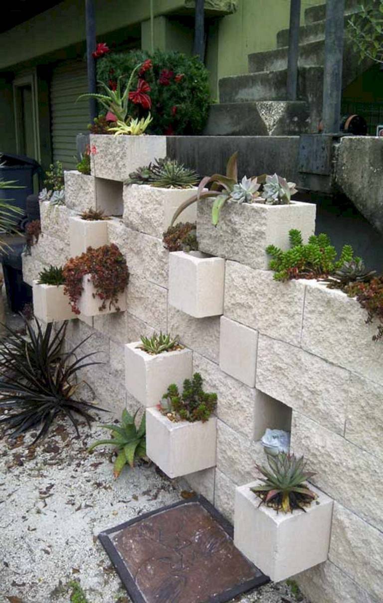 Cinder Block Planters