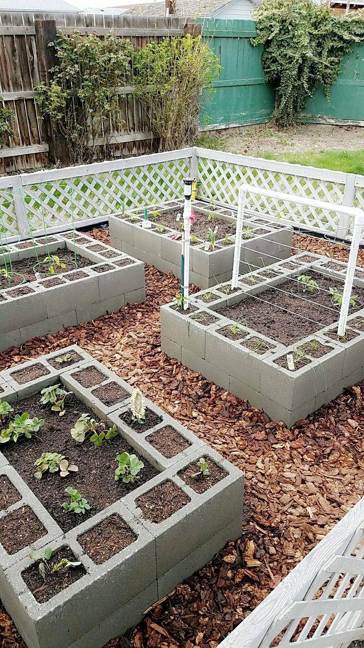 Beautiful Cinder Block Garden Designs