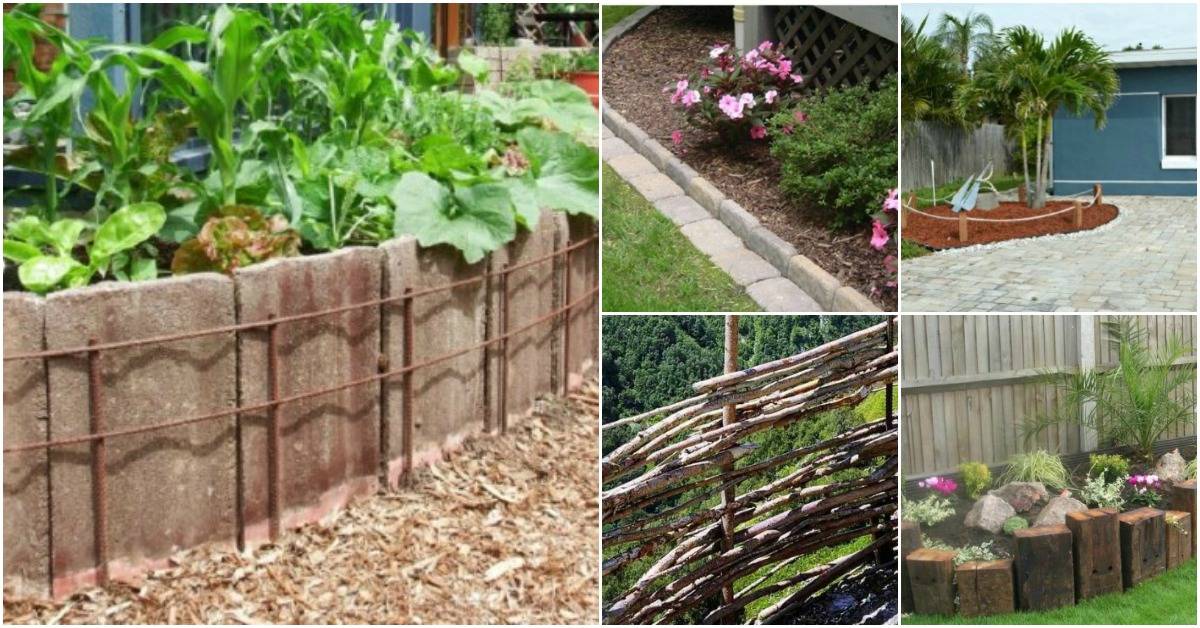 Garden Border Fence Edging Garden Design Ideas