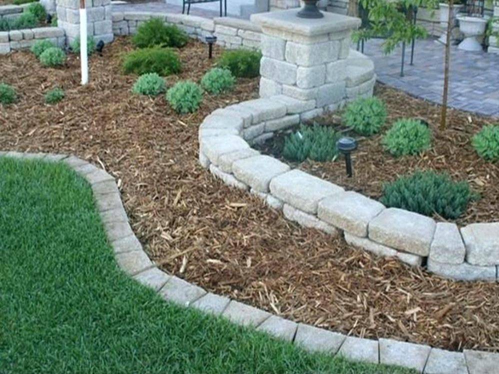 Gorgeous Stone Garden Edging Design Ideas