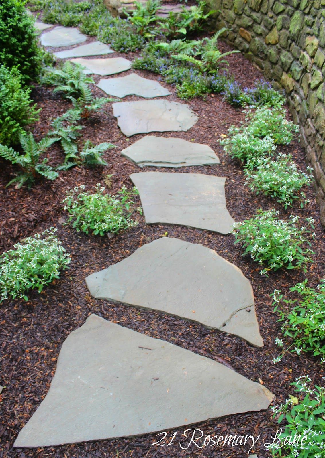 Mosaic Slate Garden Stepping Stones Bee Plowhearth