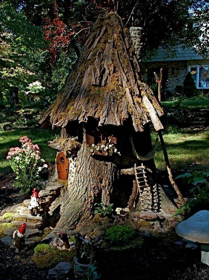 Dollhouse Miniature Misty Forest Fairy House