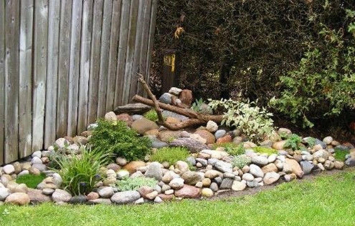Cool Front Yard Rock Garden Landscaping Ideas Backyard Landscaping