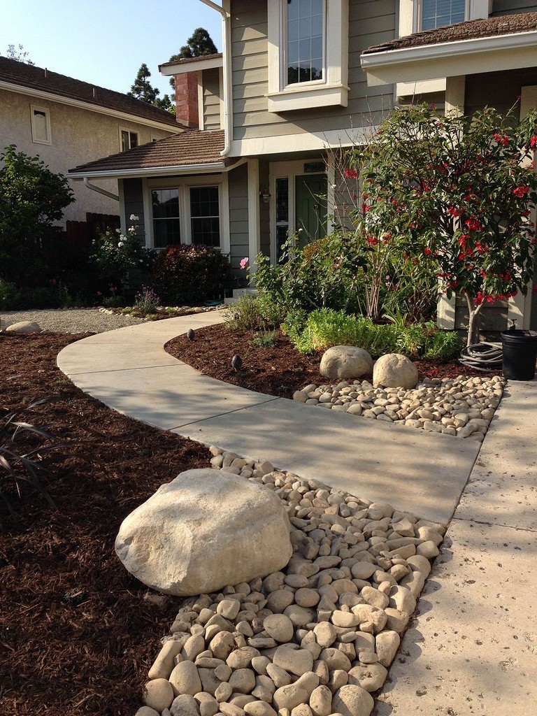 Beauty Front Yard Rock Garden Landscaping Ideas Page
