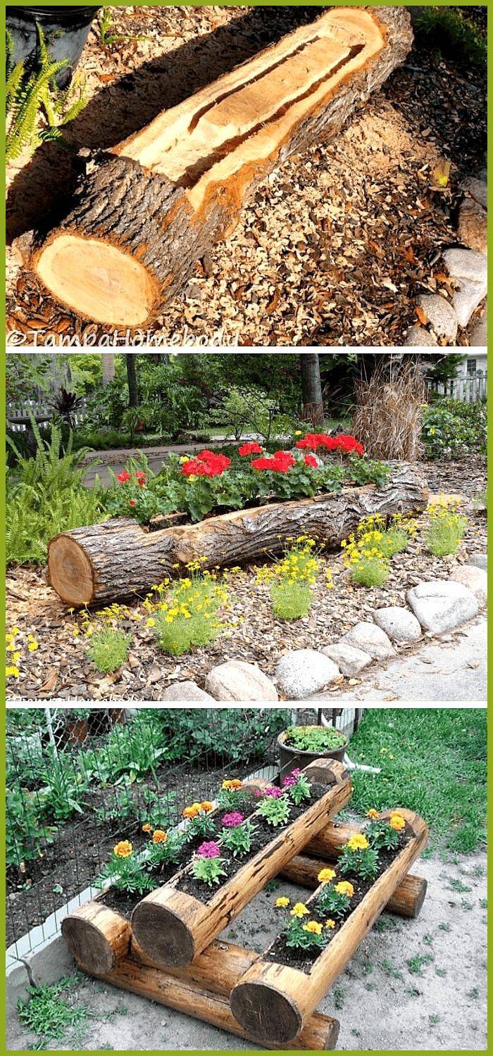 23 DIY Wood Log Garden Ideas To Try This Year SharonSable