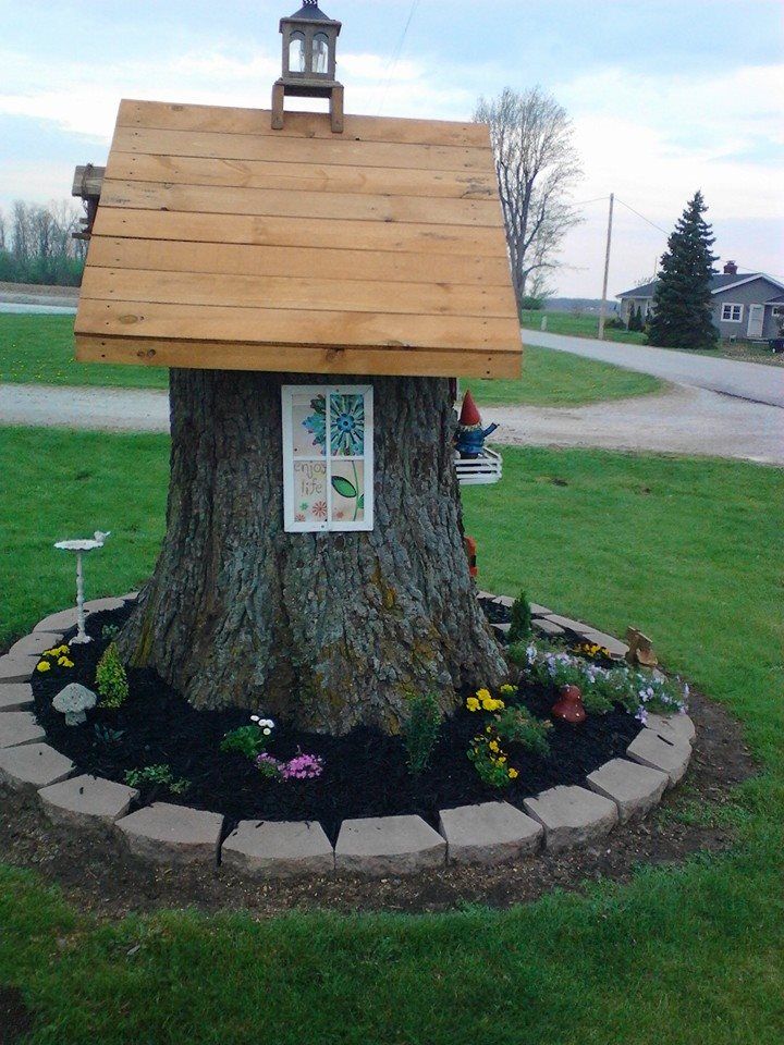 Tree Stump Planter