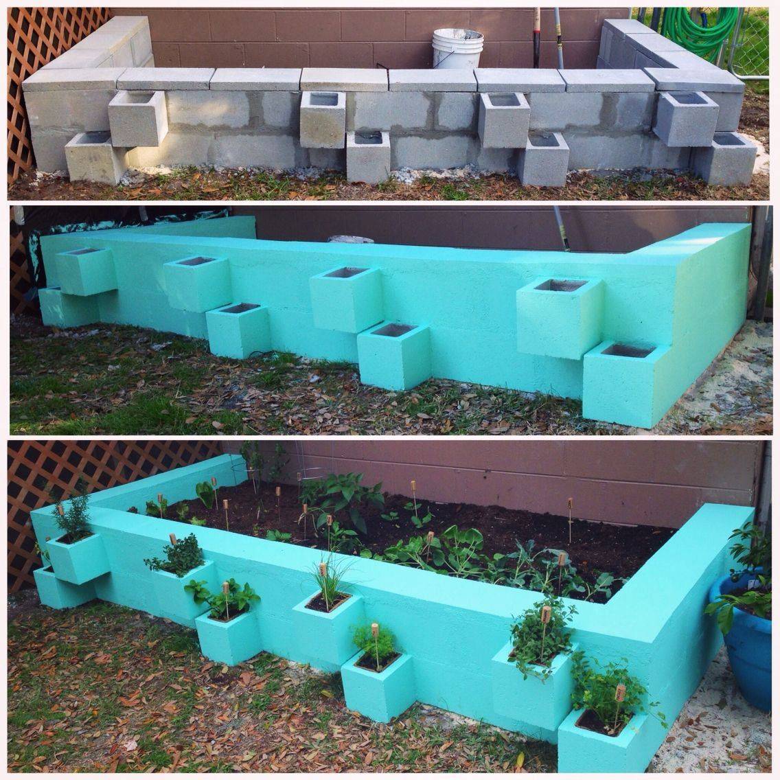A Concrete Block Garden