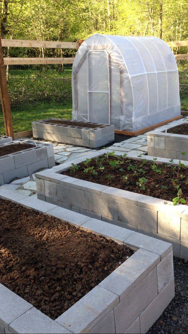 Cast Concrete Raised Bed Garden Ideas