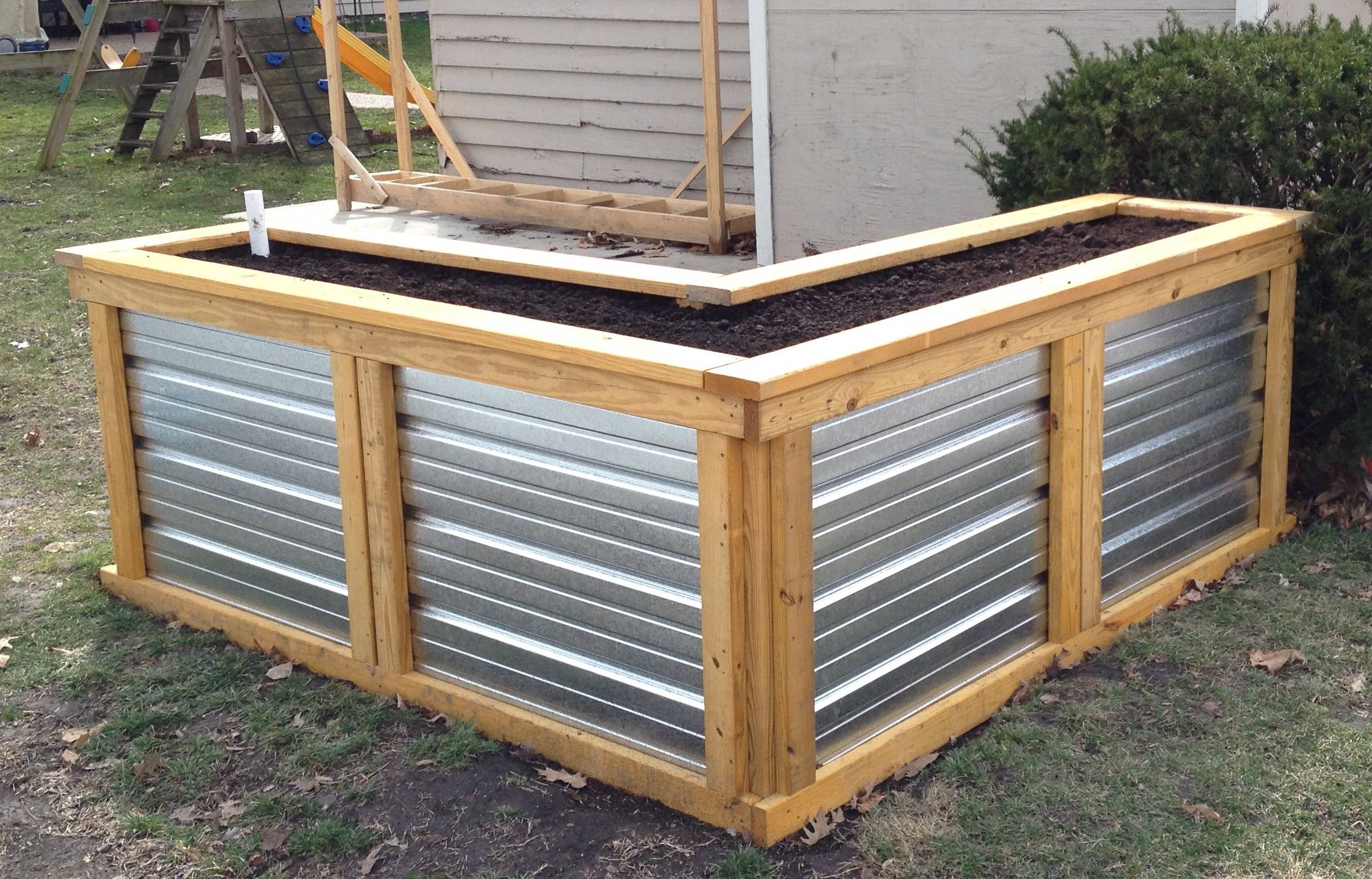 Your Own Corrugated Metal Raised Bed