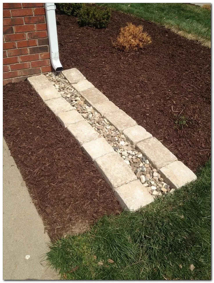 Simple Drainage Ditch Landscaping Ideas Backyard Drainage Backyard