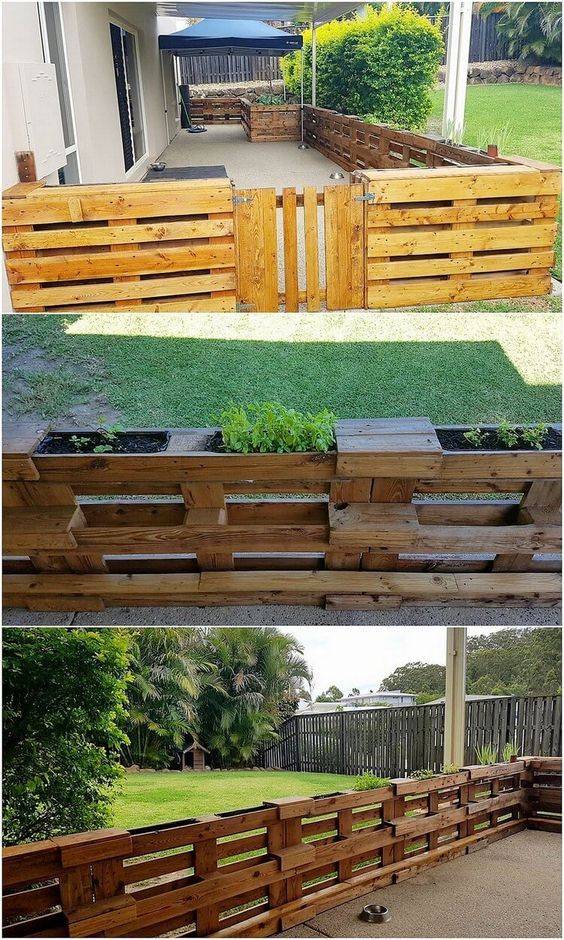 My Easy Garden Pallet Fence