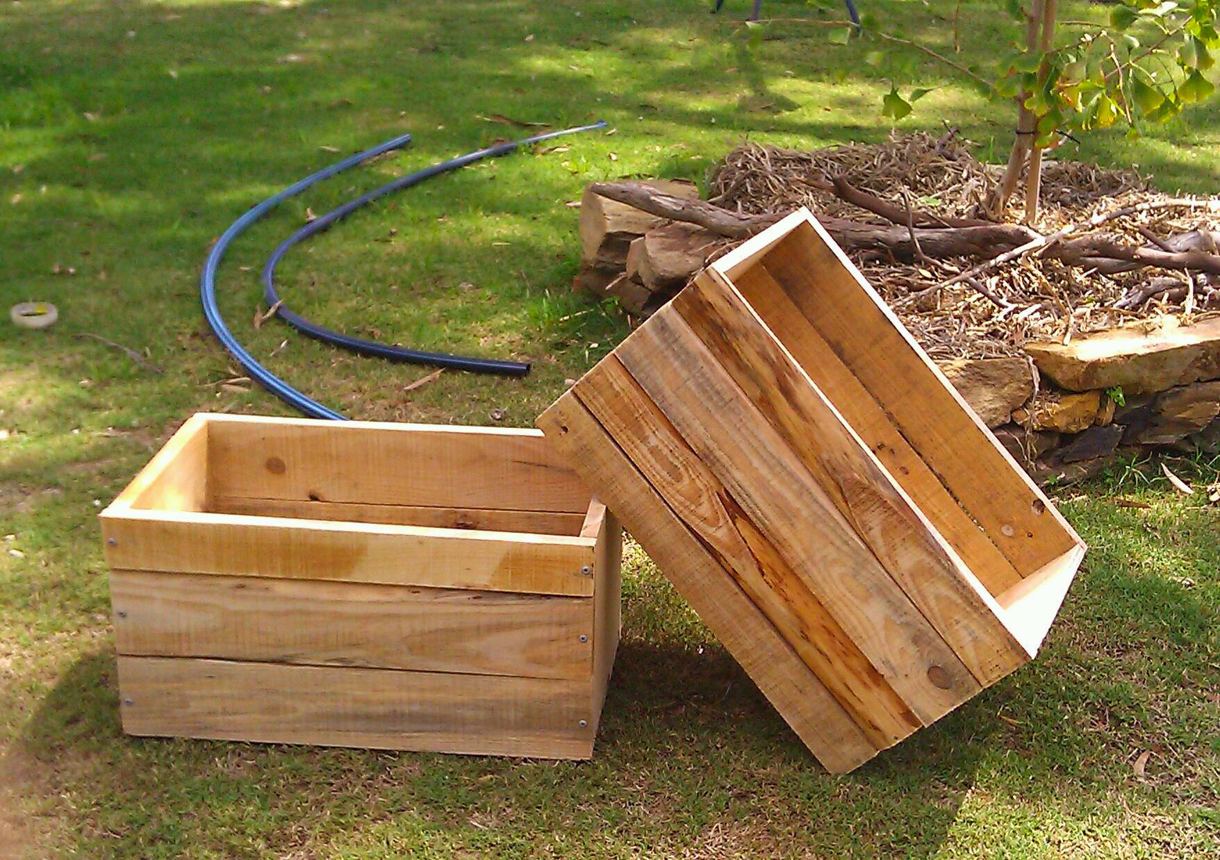 Old Wood Pallet Planter Box Wood Pallet Planters