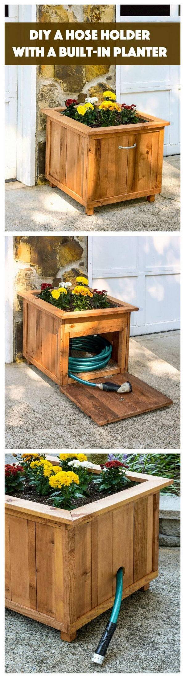 Old Wood Pallet Planter Box Wood Pallet Planters