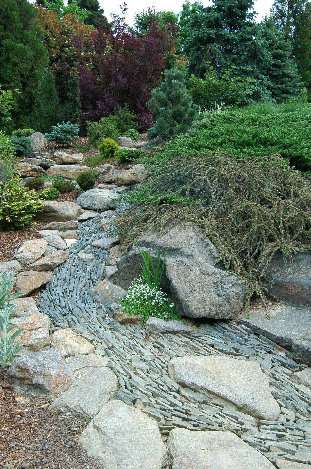 River Rock Dry River Rock Garden Ideas
