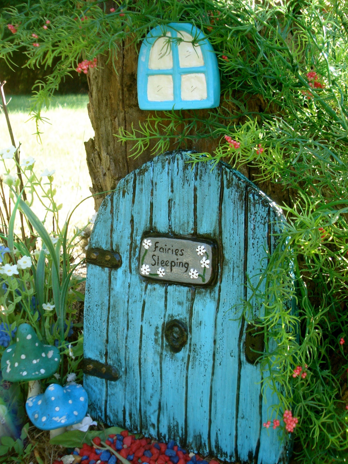 Mini Fairy Door Blue Archway