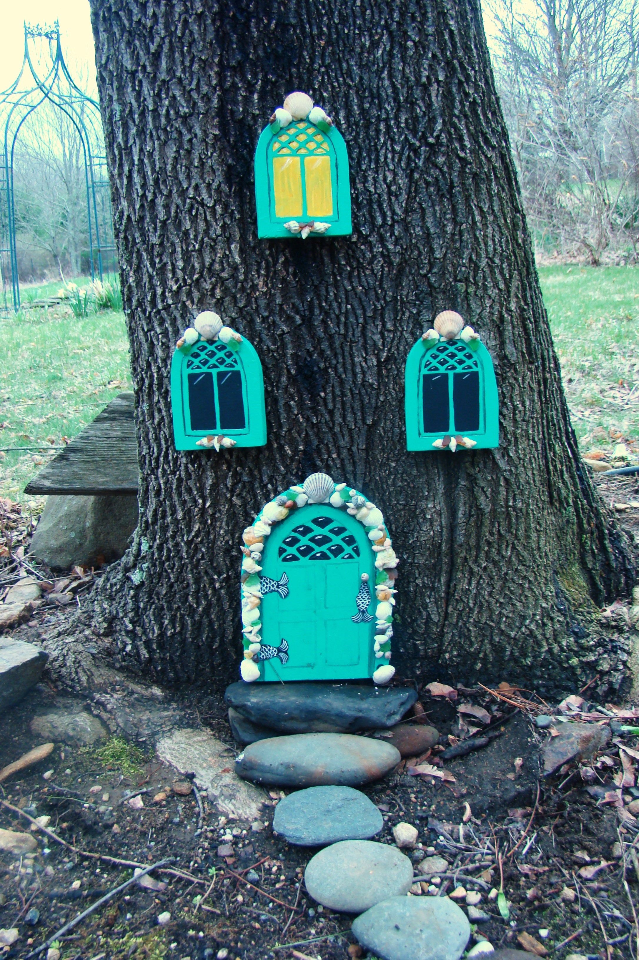 Miniature Fairy Garden Solar Stone Door Miniature Fairy Gardens