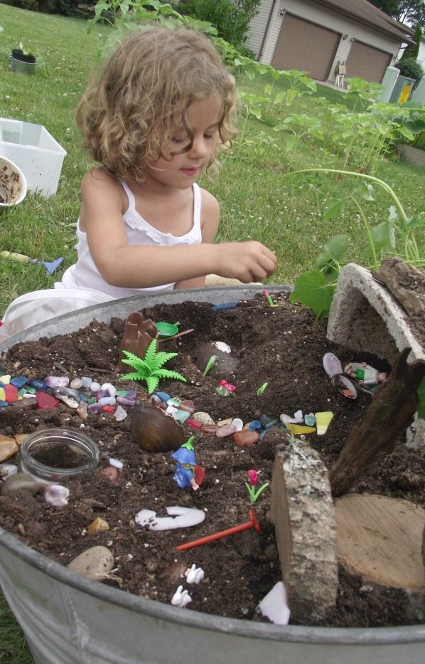 An Outdoor Sensory Play Area