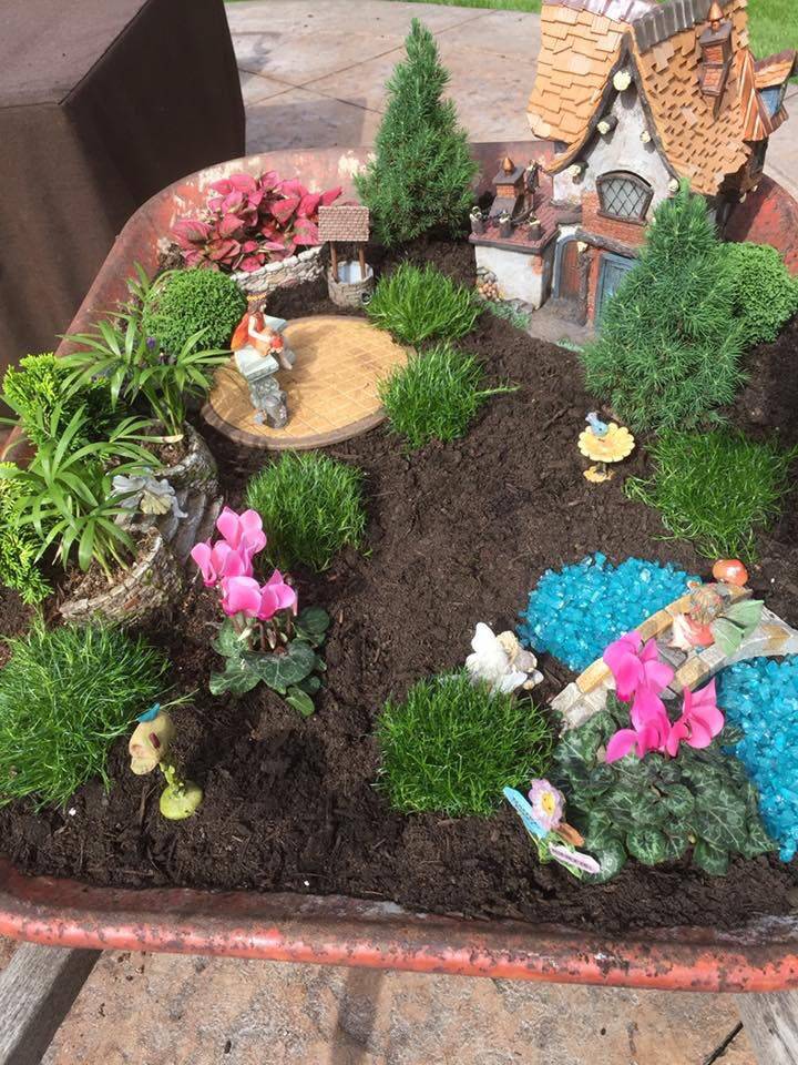 24 Wheelbarrow Fairy Garden Ideas You Gonna Love SharonSable