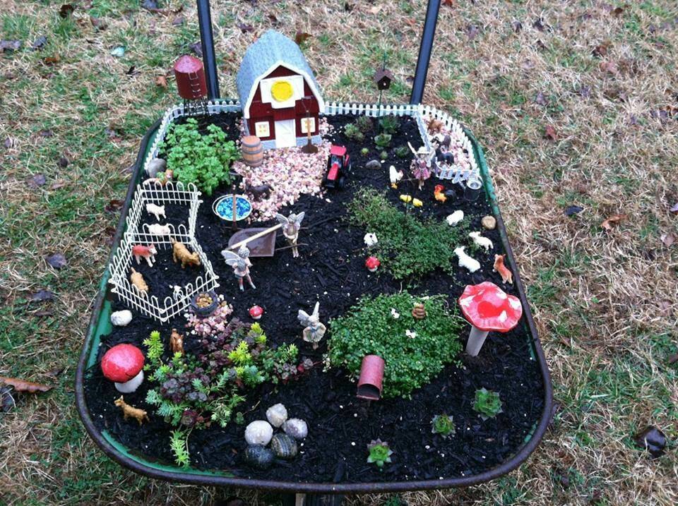 Pattys Wheelbarrow Fairy Garden Fairy Garden