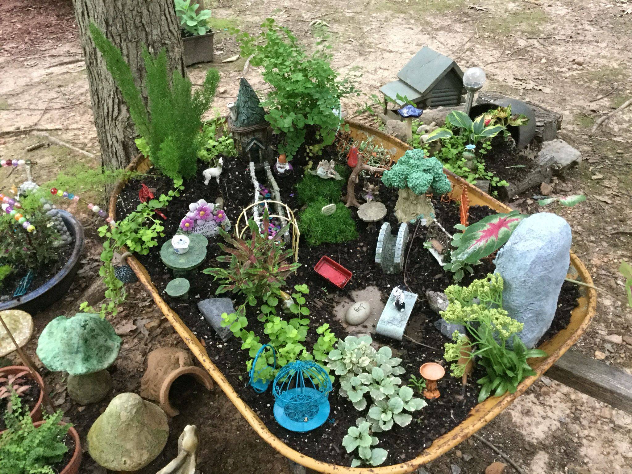 24 Wheelbarrow Fairy Garden Ideas You Gonna Love SharonSable