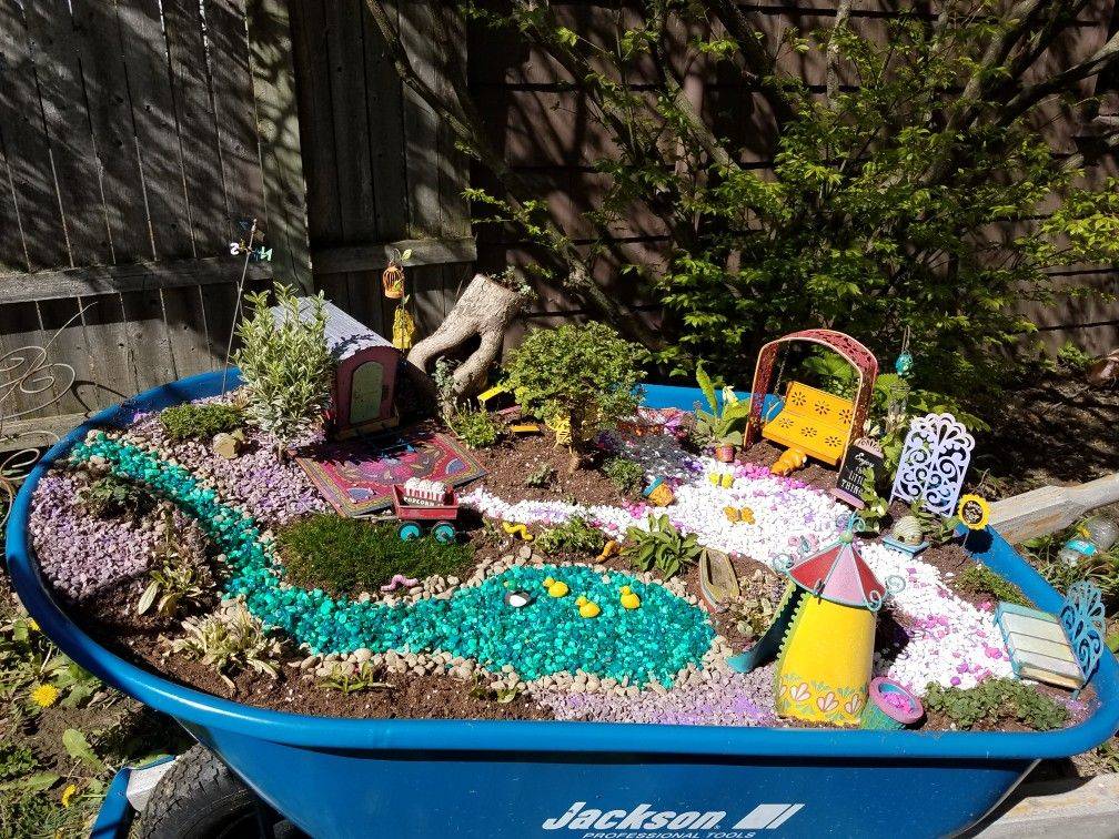 Wheelbarrow Fairy Garden Ideas Youll Love The Whoot