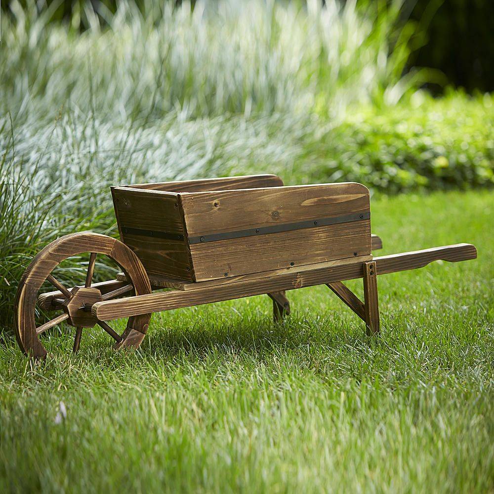 Antiques Atlas Victorian Wooden Wheelbarrow Garden Decor Planter