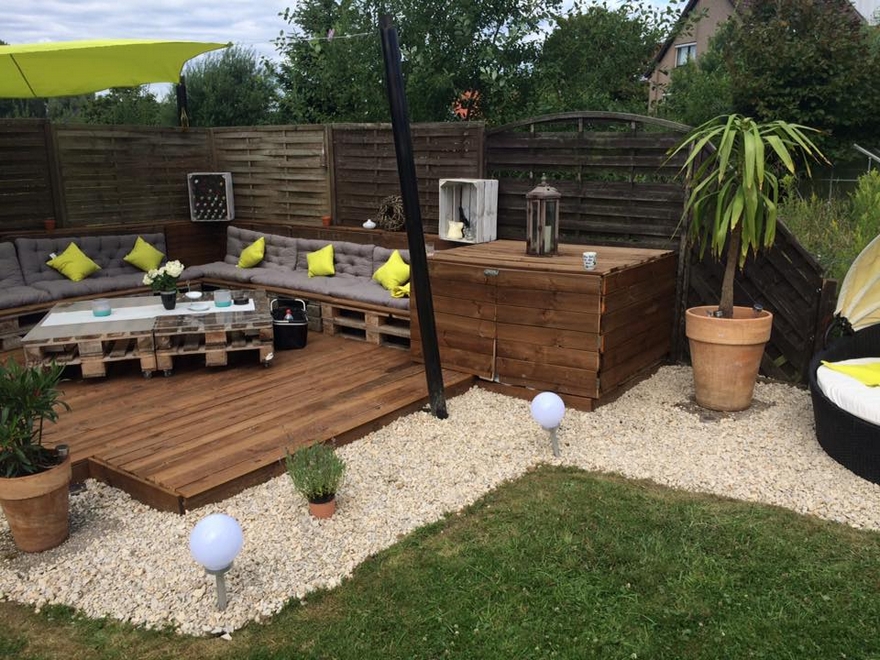 Diy Wooden Pallets Garden Deck Plan Wood Pallet Furniture