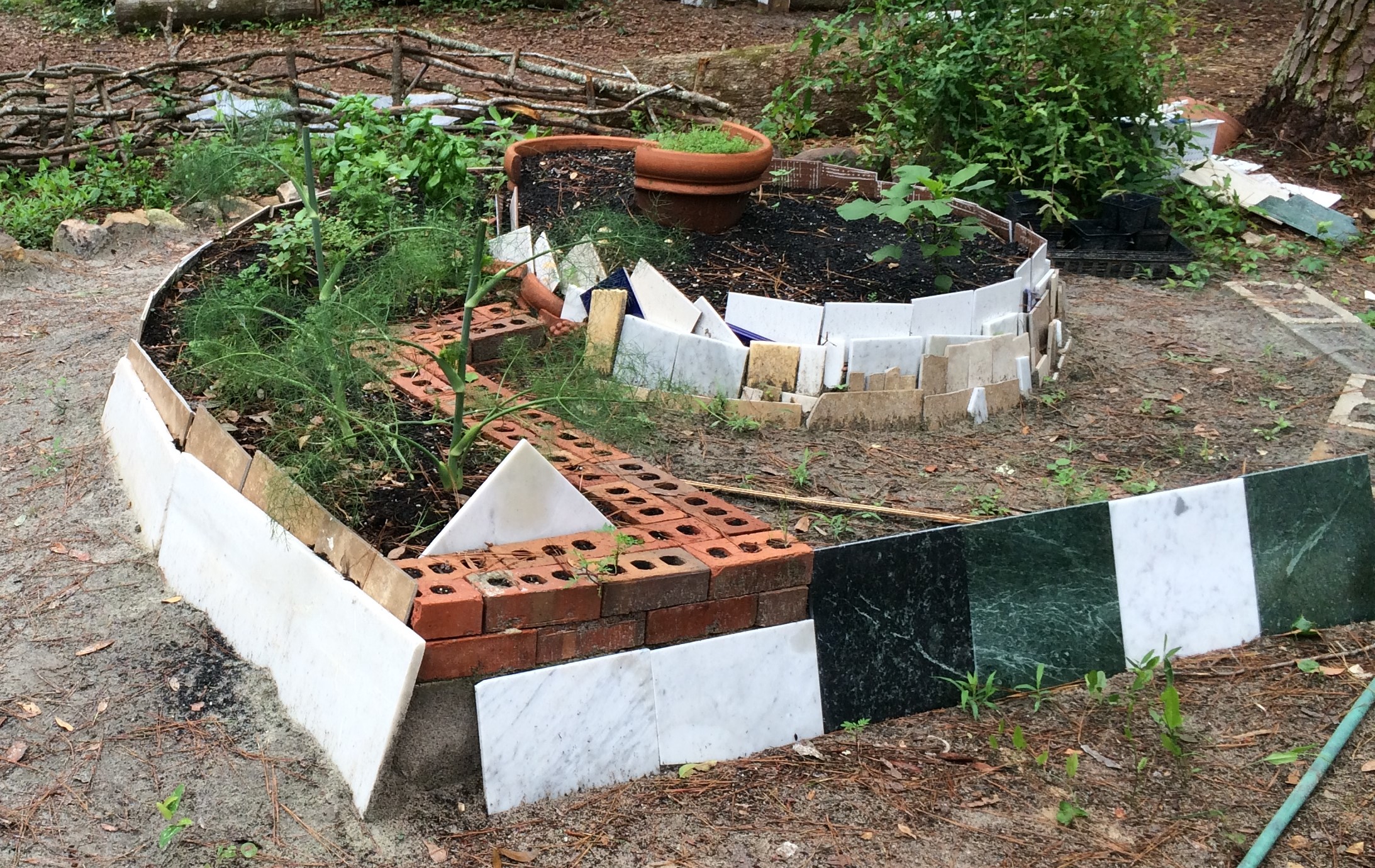 Bed Brick Garden