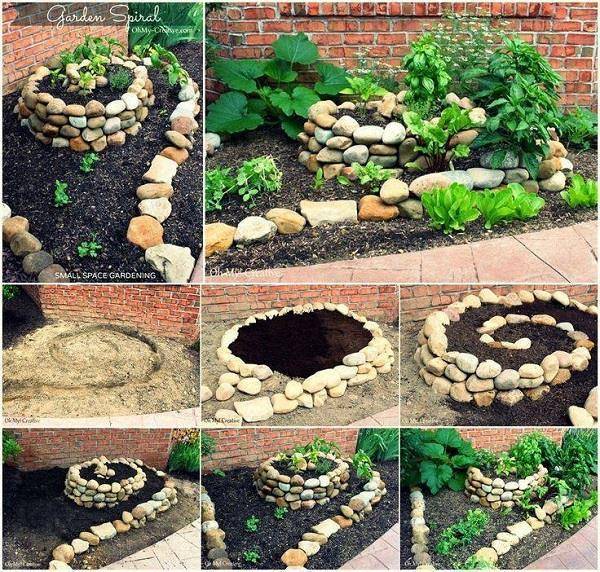 A Spiral Herb Garden Spiral Garden Design