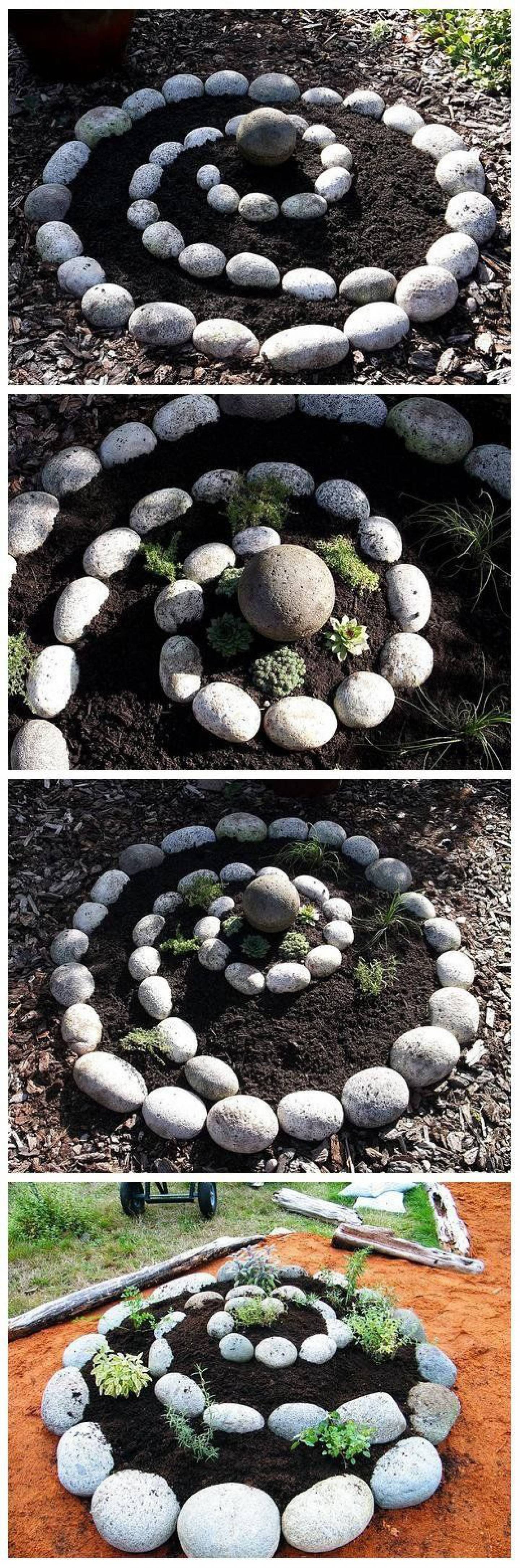 Admirable And Creative Diy Spiral Garden Decor Ideas Spiral Garden