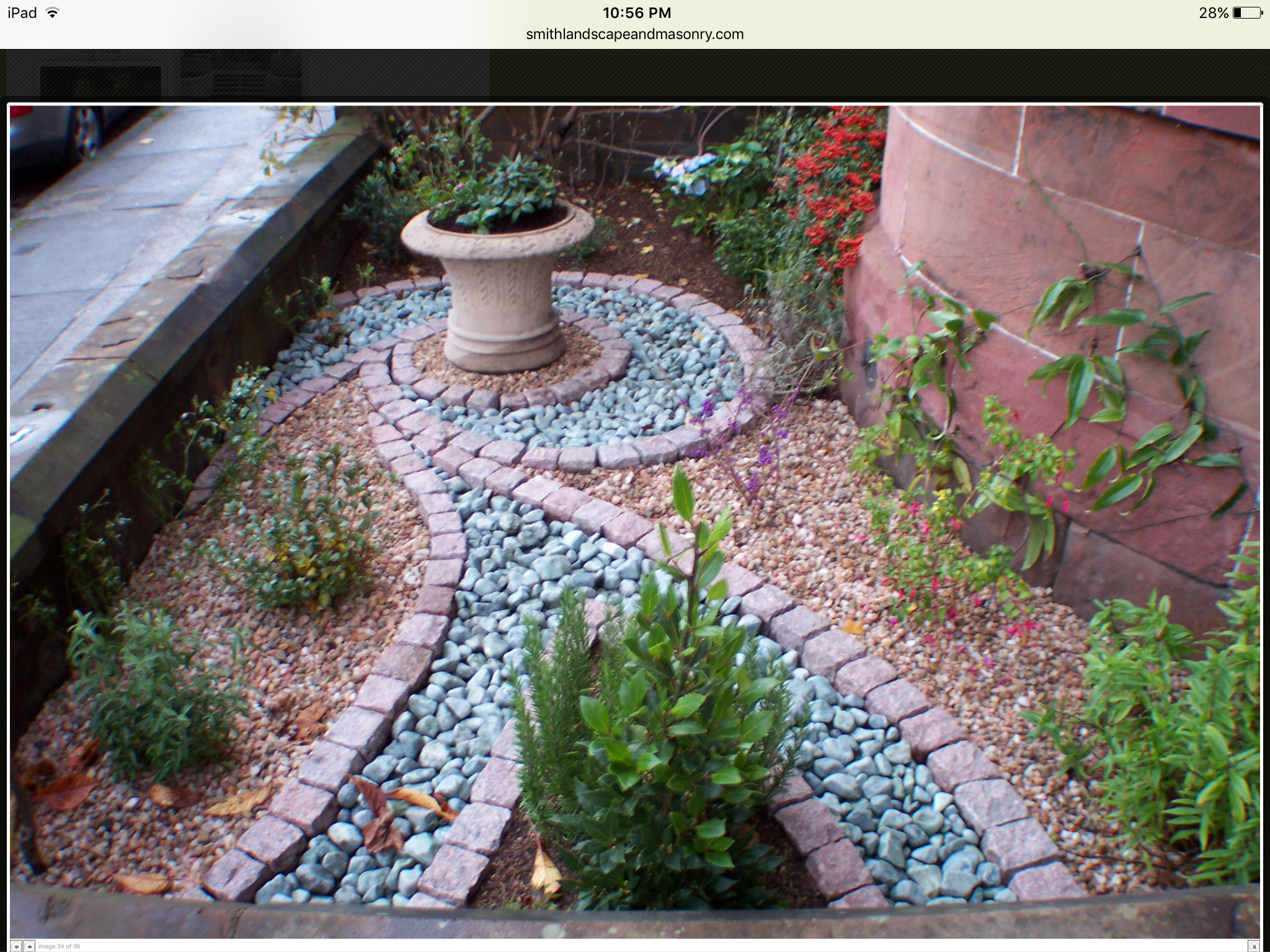 Spiral Rock Mosaic Spiral Garden