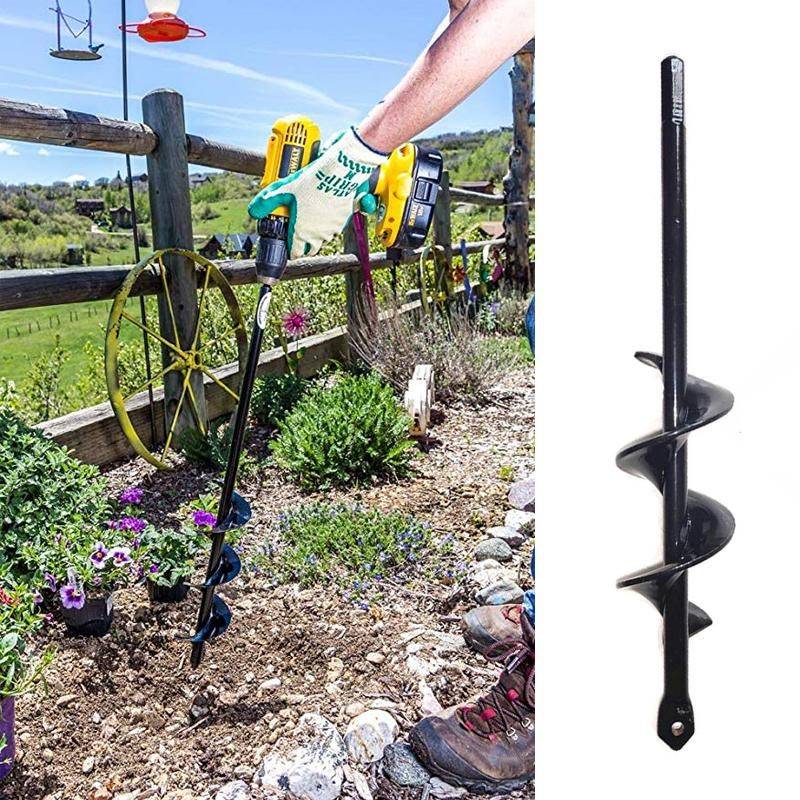 Garden Spiral Hole Drill Planter Planting Bulbs